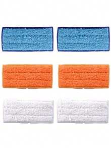 3pcs Ultra-Fine Fiber Flat Mop Pads, Durable, Wet & Dry Use, Suitable For Kitchen, Bathroom, Hardwood, Laminate Floors Dusting, Home Cleaning Supplies - Multicolor - View 10