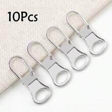 4/8/10pcs Metal Detachable Zipper Pulls Replacement Zipper Heads, Universal Zipper Sliders For Bag, Clothing Repair - Multicolor - View 15