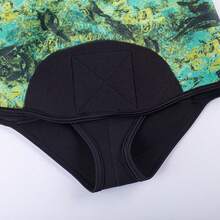 HISEA 1.5mm Neoprene Wetsuit For Women; Separate Style Freediving And Hunting Wetsuit For Men; Unisex Hooded Diving Suit - Green - View 5