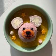 硅胶喂食器 月球碗 慢喂食器 宠物餐具 多彩 多色 100%白金硅制 安全放心 不移位 韩国 狗 猫 餐具 喂食盘 水饮 去除舌苔 宠物用 洗碗机・微波炉OK L.棉花・糖果 - ムーンイエロー - チェックする 6