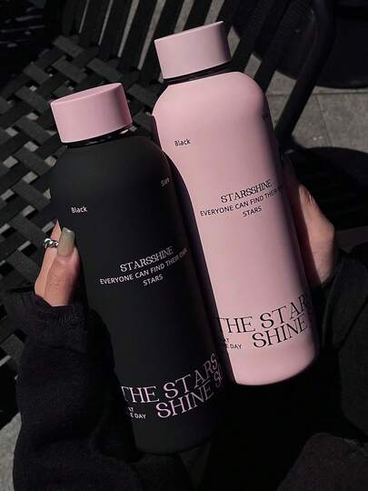 1pc High-Quality Insulated Water Bottle, Large Capacity Portable Sports Outdoor Stainless Steel Cup