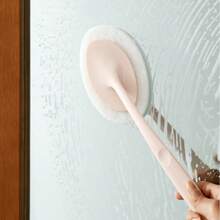 1pc Kitchen Brush Pot Stove Wall Sponge Brush Bathroom Bathtub Toilet Multi-Functional Non-Stick Long-Handled Cleaning Brush - Multicolor - View 5