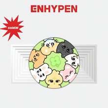 ENHYPE/N 韩国男团卡通毛绒玩偶胸针徽章 55mm，可挂在背包上，粉丝周边，日常佩戴，收藏展示装饰，礼物 - 彩色 - 查看 3