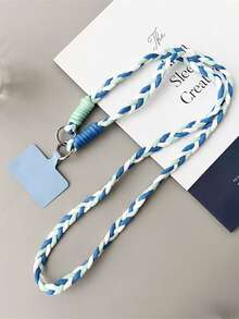 时尚编织手机挂绳，通用手机壳带可调节肩带，适合送给母亲、家人、朋友、生日、节日的女士礼物，手机挂饰，手机链 - 彩色 - 查看 11