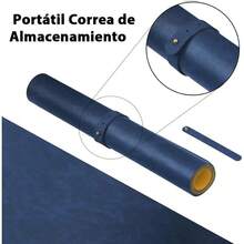 CYPNTapete para Mouse Impermeable y Antideslizante Alfombrilla para Mouse 80X40CM Cuero de Doble Cara Mousepad de Escritorio Grande con Correa Fija Apto para Oficina y Hogar Azul + AmarilloFashion - AzulAmarillo - Ver 6