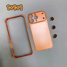 Compatible With IPhone 13 Pro/14 Pro/15 Pro/16 Pro/13 Pro Max/14 Pro Max/15 Pro/6 Pro Max, A Sticker Can Instantly Transform Your Phone Into The New 17 Pro/17 Pro Max Model. The Aluminum Alloy Frame Provides Structural Support, And The Super Carbon Crystal Glass Enhances Anti-Cracking Performance. - Multicolor - View 37