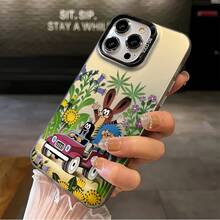 Funda para teléfono: Nueva historia de Anime del Topo, diseño lindo de ratón y erizo en salida alegre, funda compatible con 17, 16e, 16, 15, 14, 13, 12, 11 Pro,, X, XR, XSMAX, 8, Plus, cubierta trasera mate antideslizante17  17promax - Negro - Ver 5