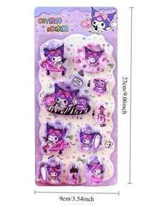 1pc Random Style Decorative Sticker, Shake DIY Creative Water Sticker Pendant, Water-Filled Shaker Sticker For Mobile Phone & Hand Account Decoration - Multicolor - View 3