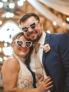 Gafas de moda con forma de corazón y texto/logo personalizado, gafas de moda unisex de estilo fashion - Multicolor - Ver 6