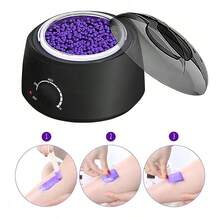 Wax Warmer Hair Removal Kit, Suitable For Hands, Feet & Body SPA Waxing, Includes Wax Pot, Wax Beans & Wooden Sticks - EU C Type Plug(220-240V) - View 13