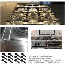 WB02X24790 - Rejilla de repuesto para estufa de gas patas de goma para quemador GE Range Burner Cafe Stove parte superior Cooktop 12 unidades - como en la foto - Ver 4