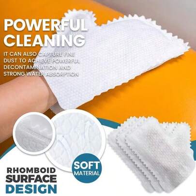 10/30pcs Super Soft Microfiber Dusting Gloves, Dry & Wet Use, Multi-Purpose. These Easy-To-Wear Cloth Gloves Are Convenient For Dusting, Suitable For Cleaning Kitchen, Living Room, Bedroom, Car, Furniture And Windows.
