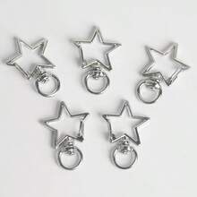 5/10/DIY Pentagram Keychain Split Ring Spring Clasp DIY Handmade Phone Strap Bag Hook Clasp Lobster Clasp - Star Buckle - View 1