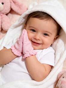 Bộ 6 đôi găng tay cho trẻ sơ sinh, dùng được cả nam và nữ, chất liệu y tế, mềm mại và thân thiện với da, nhiều màu sắc. - 6 cặp - Xem 8