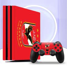 5 piezas de pegatinas de consola de juegos P4 Pro con diseño de águila roja, a prueba de polvo y resistente al desgaste