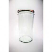 VERSAINSECT - 1.5L Glass Jars with Large Storage Capacity - Preserving Jars with Airtight Lids Suitable for Pickling - Heat Resistant Canning Jars - Microwave Safe - 1 Jar with Glass Lid 54 fl. oz - Transparente - Ver 7