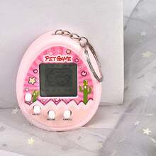 1个经典电子宠物机钥匙扣，内置168种虚拟宠物，迷你游戏钥匙扣挂件，背包挂件，可用于养成和玩游戏，适合生日和游戏派对（含纽扣电池），汽车配件，包包挂饰，可爱哥特风，Y2K风格，万圣节配件，教师节圣诞节礼物创意，包包挂饰，汽车配件，送给朋友或姐妹