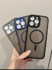 Funda Magnética de Precisión Suave para iPhone|Aberturas de 0.1mm Precisión + Revestimiento Tipo Piel|Matriz Magnética MagSafe Interna|Estructura Compuesta TPU+PC|Diseño Antihuellas y Antisudor|Experiencia Ultradelgada|Múltiples Colores Suaves - Azul - Ver 2