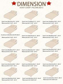 三件套 100% 叶子花卉印花被套，无填充物，透气超柔软，四季皆宜（1 个被套 + 2 个枕套，不含枕芯），柔软双色设计，适合卧室和客房 - 卡其色 - 查看 3