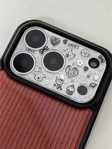 1pc Creative DIY Lens Protector Tempered Glass Film Sticker Compatible With Apple 11 Pro Max/12 Pro Max/13 Pro Max/14 Pro Max/15 Pro Max/16 Pro Max/17 Pro Max