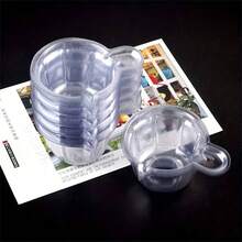 50个/100个 1.35盎司塑料一次性杯分配器树脂浇注杯，适用于DIY环氧树脂珠宝制作工具配件