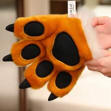 创意柔软的老虎、棕熊和熊猫毛绒玩具、爪子手套、派对玩偶、亲子互动玩具、儿童安抚玩偶和陪伴玩偶、情人节送给男女朋友的礼物。 - 彩色 - 查看 8