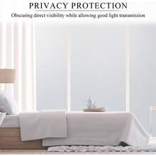 Arthome 90x254CM Pelicula Privacidad Ventanas Película de VidrioSin Pegamento Vinilo Pegatina de Ventanas Adherencia Electrostática Anti UV Adecuado Hogar Sala Baño Dormitorio Cocina Oficina - Blanco - Ver 4