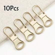 4/8/10pcs Metal Detachable Zipper Pulls Replacement Zipper Heads, Universal Zipper Sliders For Bag, Clothing Repair - Multicolor - View 18