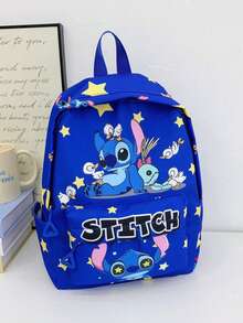 Official Stitch Character Printed Backpack - Bright Purple Fashion Everyday Backpack, Suitable For Travel And Daily Use - Large Capacity Commuter Backpack With Practical Front Pocket And Adjustable Shoulder Straps - Lilo & Stitch Themed Gear, Must-Have For Fans And Students - Multicolor - View 16