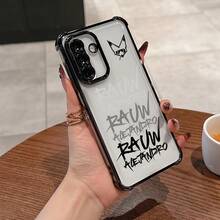 Funda de teléfono R-Rauw A-Alejandro Hip Hop para 26,A36,A55,A35,A16,A05,A14,A24,A34,A54,A15,A25,A23,A33,A53,A73,A13 4G/5G, funda trasera transparente suave y anti-caída - Colores mezclados - Ver 5