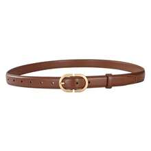 Women's PU Leather Belt, Solid Color Waist Belt With Buckle, Suitable For Jeans, Pants, Dresses, Minimalist, Casual, Versatile - Multicolor - View 3