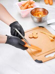 1件装蔬菜水果削皮器，不锈钢材质，多功能果蔬切片器，削皮器，土豆削皮器，苹果削皮器，黄瓜切片器，瓜类切片器，食品切片器，厨房削皮工具，居家厨房好帮手 - 銀色 - 查看 2