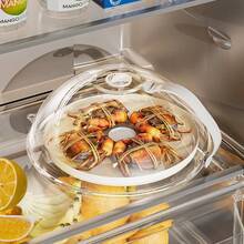 Reusable Microwave Splatter & Steak Splatter Cover With Handle - Oil-Proof Transparent Lid For Bowls, Plates & Dishes - Multicolor - View 4