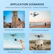 Sistema de lanzamiento de carga útil para accesorios  Mavic 4 Pro dispositivo de transporte y liberación de entrega de dron con equipo de aterrizaje compatible con  Mavic 4 Pro regalo de-0002 - Gris - Ver 7