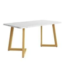 Tavoli da pranzo - Oro+Bianco - Visualizzare 8