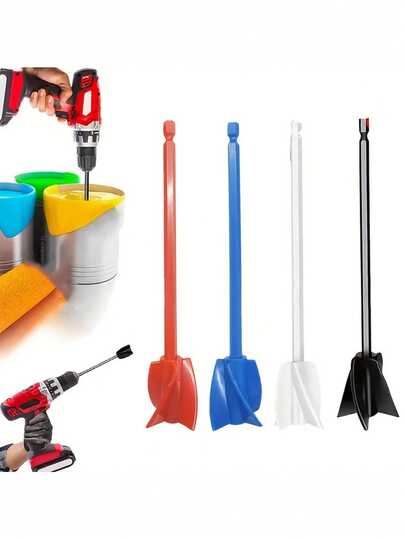 Reusable Paint Mixer, Epoxy Resin Mixer Accessories | Small Plastic Mixing Paddle, Non-Stick Easy Clean Design, Comfortable Grip, Achieve Efficient Smooth Blending, Suitable For Epoxy Resin, Paints, Ceramic Glaze
