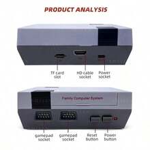 Consolas de videojuegos retro de 8 bits FHD Mini Game Stick con 620 juegos incorporados, 2 mandos clásicos, recreación de juegos clásicos - Blanco - Ver 9