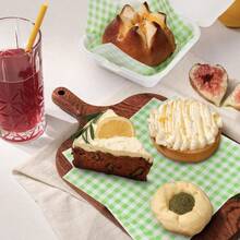 100 hojas de papel delicatessen de 7 x 7 pulgadas papel a prueba de grasa de grado alimenticio para sándwiches hamburguesas papas fritas para fiestas festivales y exteriores color verde - verde - Ver 4