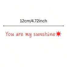 1pc "You Are My Sunshine" PVC Seamless Residue-Free Decal: Full Of Sunshine & Positive Energy, Suitable For Mirrors, Car Windows, Side Mirrors & Walls.Premium PVC Material, Durable & Smooth, No Sticky Residue After Removal.Edge-Free Design For Sleek Adhesion, Perfectly Fits Curved & Flat Surfaces.Infuse Daily Life With Bright Warmth & "Sunshine Guides The Way