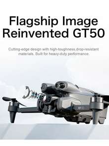 AXNEN 双摄像头无人机，光流定位悬停，可折叠四轴飞行器，一键360°特技翻转，上升/下降，入门级可折叠遥控无人机玩具，圣诞节、万圣节、感恩节的理想礼物