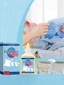 Multi-Purpose Clothing Enzyme Cleaner - Removes Stubborn Stains, Dirt, And Sweat Marks