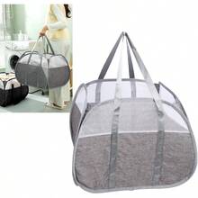CYPNCesta Plegable para Lavandería 90L - Tela Oxford Gruesa con Asas Resistentes Ideal para Ropa Juguetes y Artículos DiversosFashion - Gris - Ver 1
