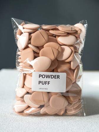 15/30/60/100pcs Mini Triangle Makeup Sponge Applicators, Waterproof PU Makeup Sponge Set, Suitable For Foundation, Concealer, Fit For All Skin Types, Women Makeup Finger Sponges