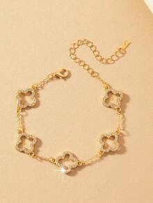 1pc Elegant Blue Butterfly Bracelet, Unique High-End Design With Delicate Pendant - 淺藍色 - 查看 6