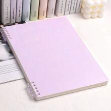 A4 Spiral Notebook, 110gsm Thick Paper, 160 Pages (80 Sheets), 4 Color Options, Built-In Storage Pocket, Comfortable To Use. Also Called Spiral Notebook, Coil Notebook, Loose-Leaf Notebook. B5 Size, 160 Pages (80 Sheets), Random Color Shipped - Multicolor - View 6