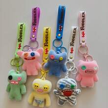 Mignon Mignon Grande Dent Mignon Monstre de Dent Poupée Pendentif Dessin Animé Drôle Animal Poupée Pendentif Porte-clés Cadeau d'Anniversaire - Cadeau Parfait - Cadeau - Multicolore - Voir 2