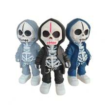 新款创意骷髅头造型塑料金属研磨器，酷炫骷髅头设计吸烟研磨器，手动金属研磨器，3种颜色可选，吸烟配件