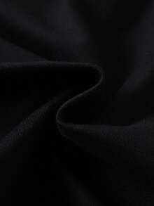 女婴甜美芭蕾舞爱心印花短袖上衣和荷叶边裙套装，春夏款 - 黑色 - 查看 9