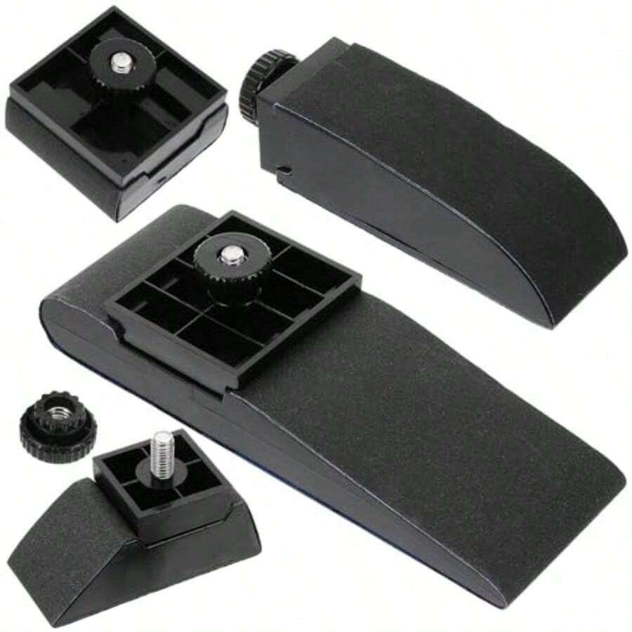 Juego de 4 Bloques de Lijado Manual Negros para Madera y Paneles de Yeso Lijadora Multifuncional para Esquinas y Superficies Planas Herramienta de Lijado Profesional para - como en la foto - Ver 1