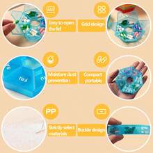 3pcs 7-Day Portable Pill Case, Creative Multi-Function Rotating 7-Compartment Weekly Pill Box, 7-Grid Plastic Portable Pill Case, Transparent 7-Day Mini Pill Box, 1-Week Portable Pill Bottle, Packaging Box, Pill Box, Dustproof Medication Capsule Box, Outdoor Travel Supplies, Home Organization - Multicolor - View 11